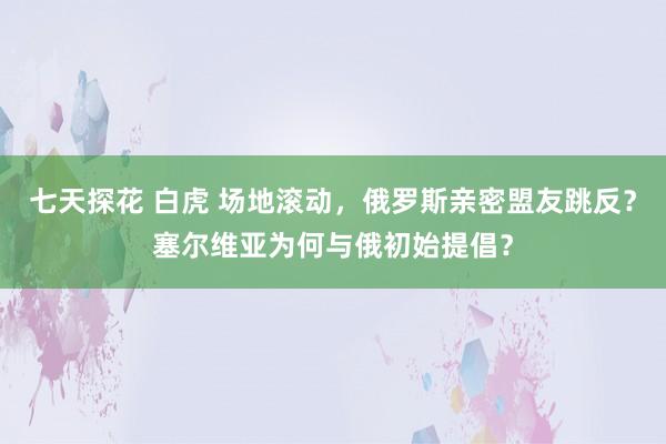 七天探花 白虎 场地滚动，俄罗斯亲密盟友跳反？塞尔维亚为何与俄初始提倡？