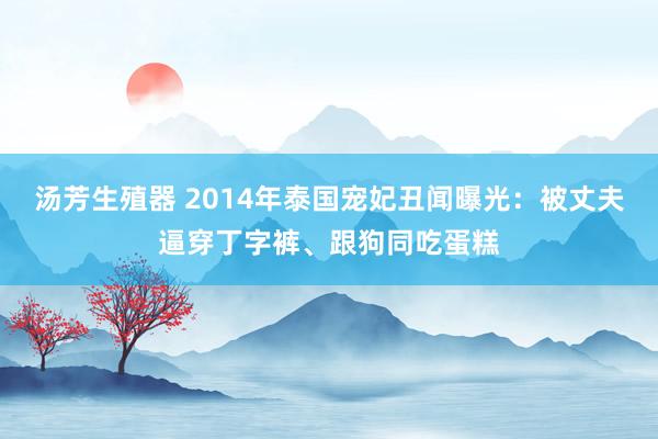 汤芳生殖器 2014年泰国宠妃丑闻曝光：被丈夫逼穿丁字裤、跟狗同吃蛋糕