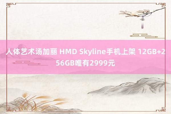 人体艺术汤加丽 HMD Skyline手机上架 12GB+256GB唯有2999元