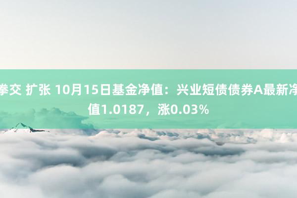 拳交 扩张 10月15日基金净值：兴业短债债券A最新净值1.0187，涨0.03%