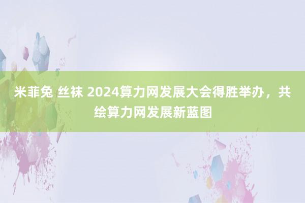 米菲兔 丝袜 2024算力网发展大会得胜举办，共绘算力网发展新蓝图