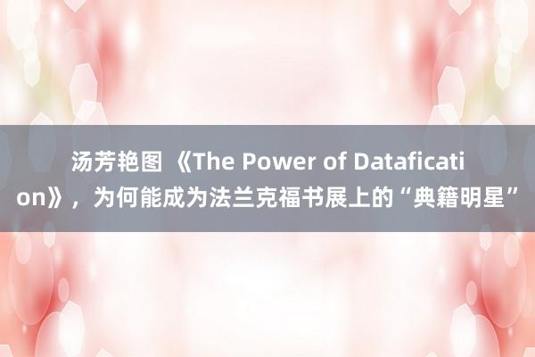 汤芳艳图 《The Power of Datafication》，为何能成为法兰克福书展上的“典籍明星”