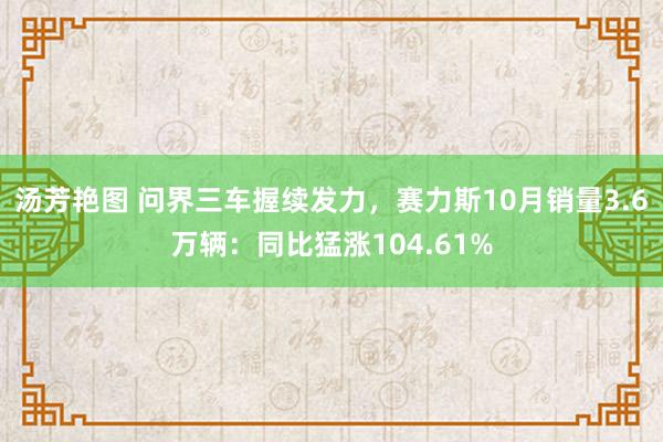 汤芳艳图 问界三车握续发力，赛力斯10月销量3.6万辆：同比猛涨104.61%