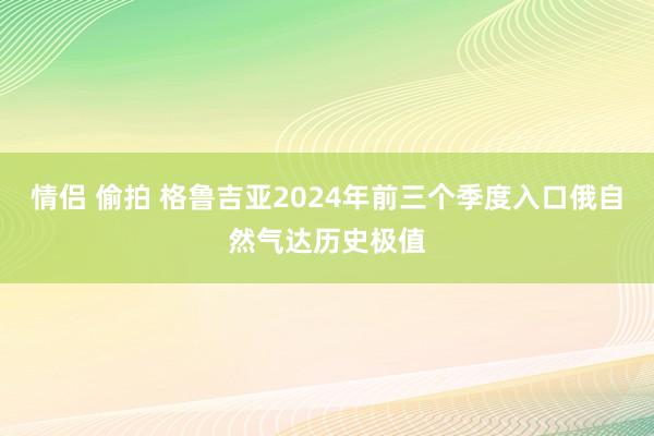 情侣 偷拍 格鲁吉亚2024年前三个季度入口俄自然气达历史极值