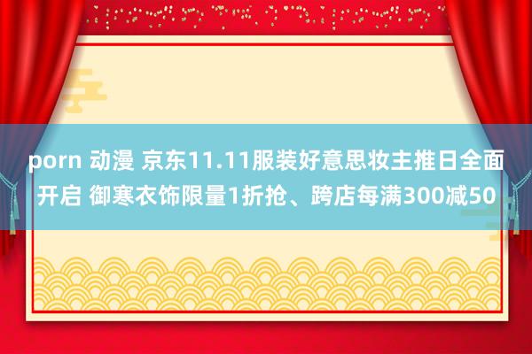 porn 动漫 京东11.11服装好意思妆主推日全面开启 御寒衣饰限量1折抢、跨店每满300减50