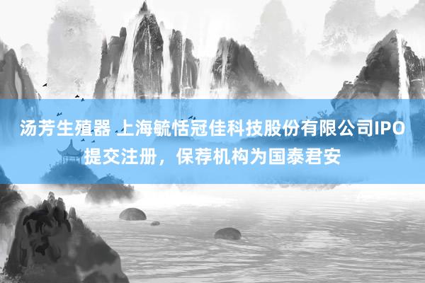 汤芳生殖器 上海毓恬冠佳科技股份有限公司IPO提交注册，保荐机构为国泰君安