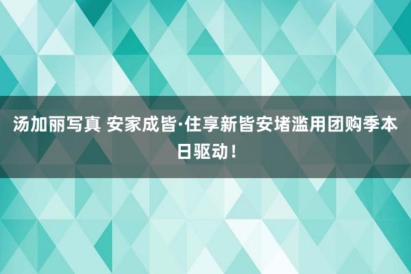 汤加丽写真 安家成皆·住享新皆安堵滥用团购季本日驱动！