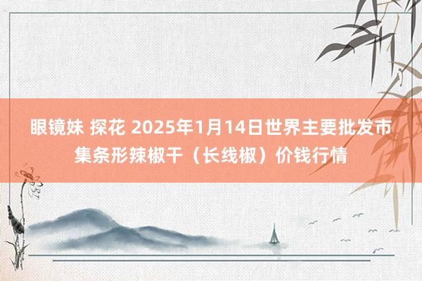 眼镜妹 探花 2025年1月14日世界主要批发市集条形辣椒干（长线椒）价钱行情