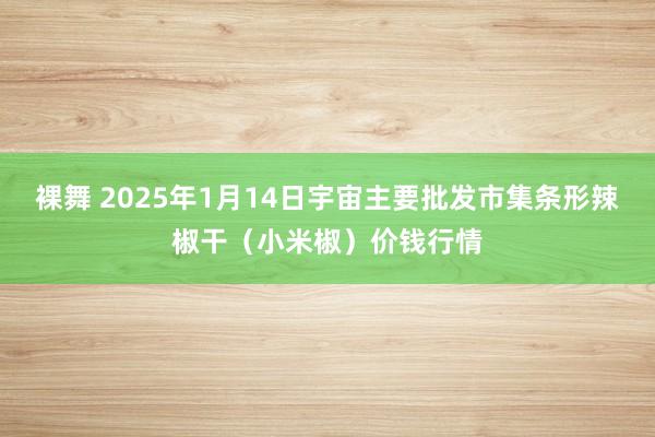 裸舞 2025年1月14日宇宙主要批发市集条形辣椒干（小米椒）价钱行情